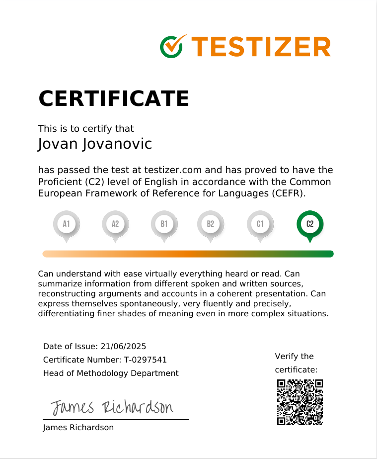 Certificate 3